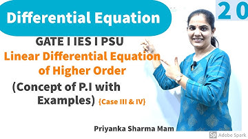 Linear Differential Equation I Particular Integration 2 | Engineering Maths for GATE by Priyanka Mam