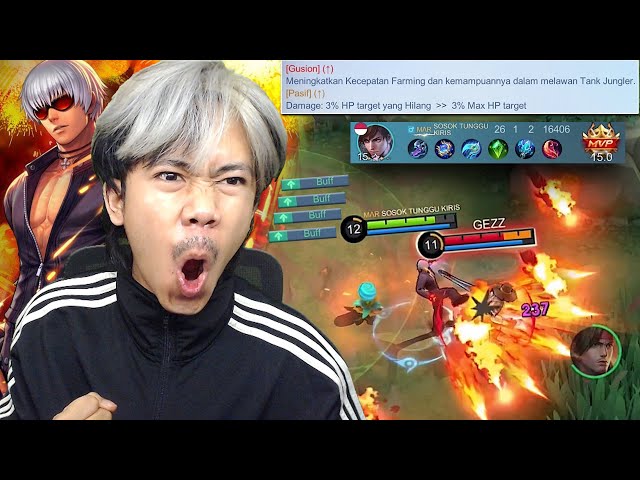 COBAIN GUSION BUFF SEKARANG DAMAGE NYA SEMAKIN NGERI SLUR - Mobile legends class=