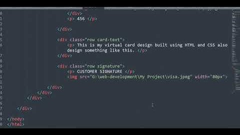 ATM Card using HTML and CSS