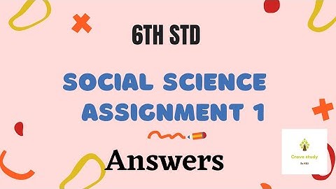 6th std |Social |Assignment| answers |@Cravestudytamil