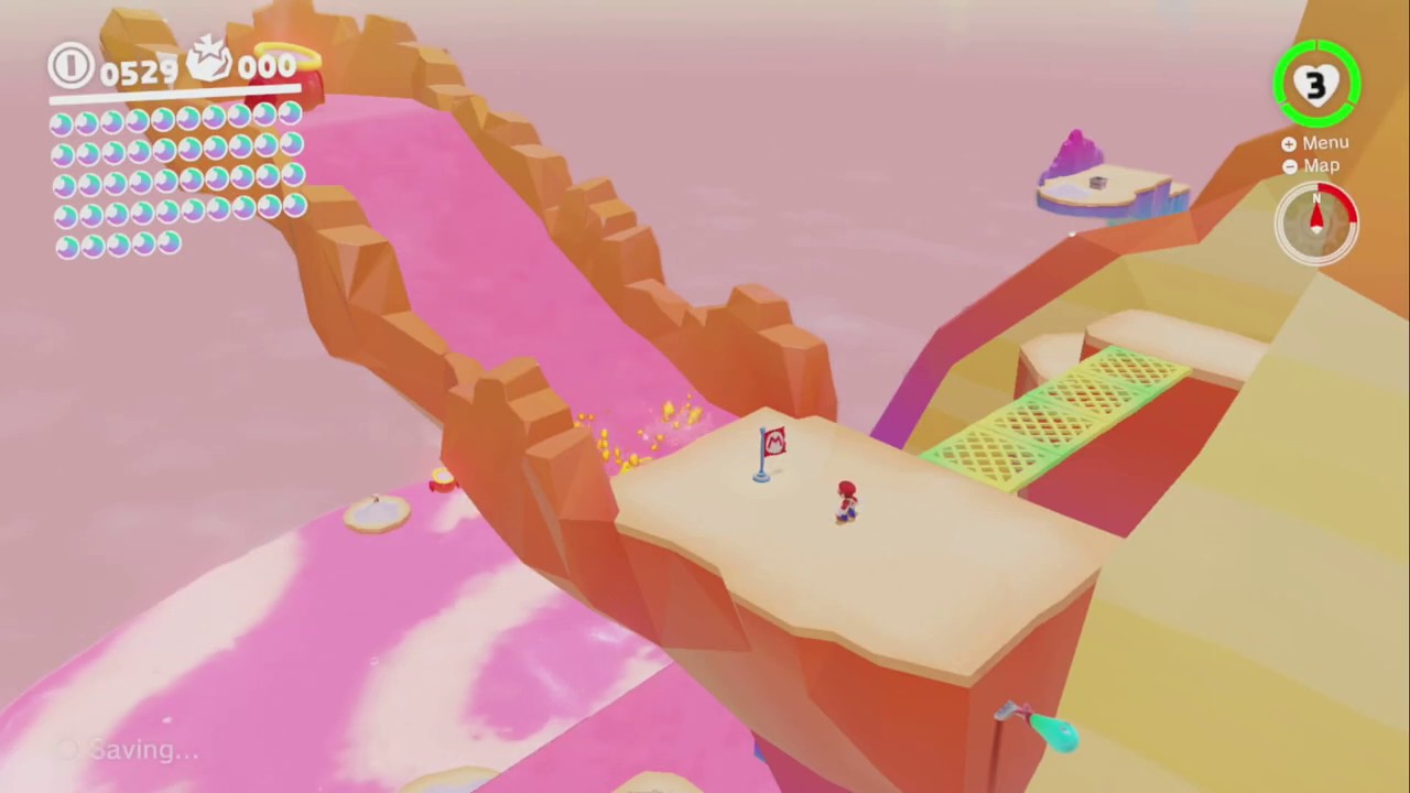 Diving from the Big Pot! Luncheon Kingdom Super Mario Odyssey No