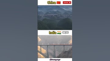🇮🇳 India vs China 🇨🇳 | Mountain Railway Bridges Comparison 🌉🚆 | Future of Railways