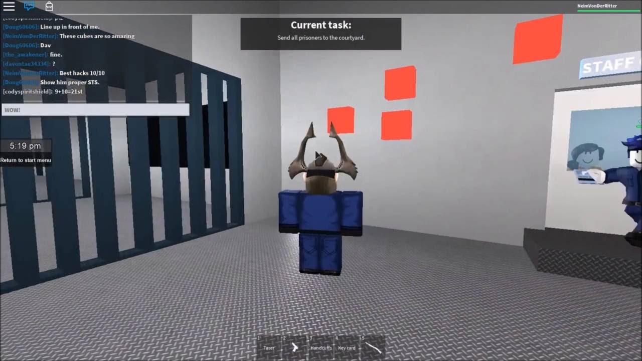 Roblox Hacks In Action At Prison Life Episode 6 Banned By A Pal Hairhacker - prison life monster hack roblox