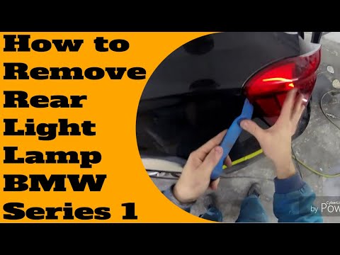 How to remove /replace rear tail light /rear lamp BMW 1 series 2013 F20