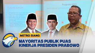 Hasil Lembaga Survei Index Politica 70% Puas Kinerja Presiden Prabowo [Metro Siang]