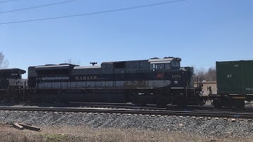 NS 20E in Macedonia, OH on 4/9/20 with NS 1070 (NS Wabash heritage unit)!