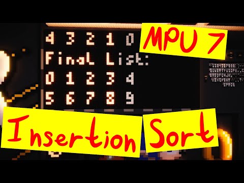 MPU 7 Insertion Sort [ 2 Hz Minecraft Redstone CPU ]