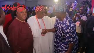 Humble! Governor Ademola Adeleke, Honour Olusegun Osoba At Thanksgiving Nite