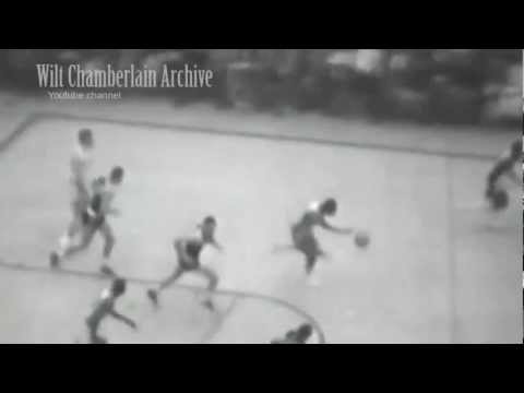 Bill Russell jumps OVER a guy from near the FT Line - INSANE speed and hang time!