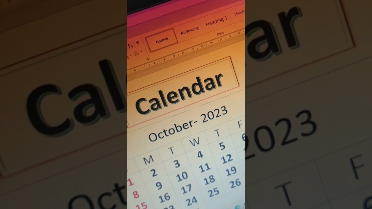 #Calendar
