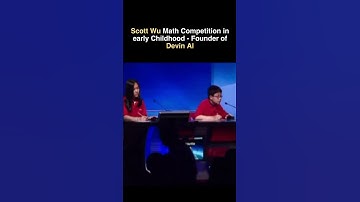 Watch this young Scott Wu, founder of  Devin AI, conquer math competitions with ease! #shorts