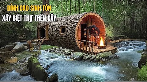 Sinh Tồn Trong Rừng: Người Đàn Ông Xây Biệt Thự Trên Cây Chỉ Bằng Các Khúc Gỗ Cong Queo | Cam Review
