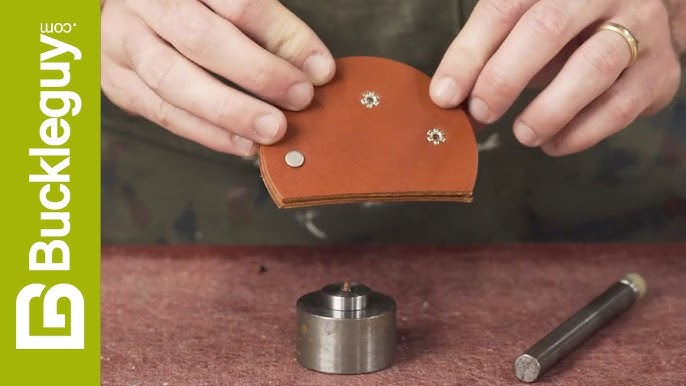 How To Set Rivets in Leather 