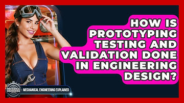 How Is Prototyping Testing And Validation Done In Engineering Design?