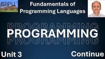 SPPU Sem-1 FPL Unit-3 - Continue Statement