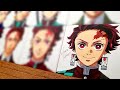 Drawing TANJIRO as 12 different ANIMES CHARACTERS