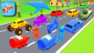 Shape Shifting All Levels 🏃‍♂️🚗🚲🚦 Gameplay Walkthrough Android, ios Big Update PC Full Screen .