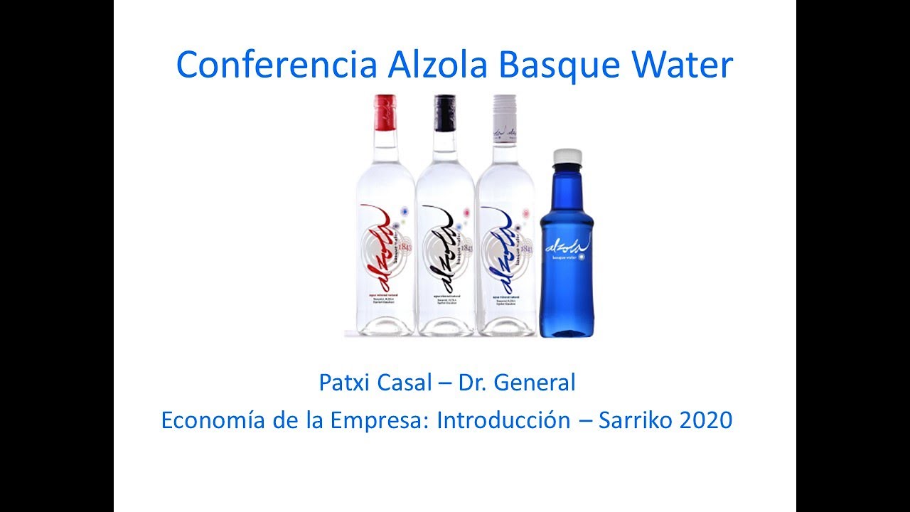 Conf Alzola Basque Water - YouTube