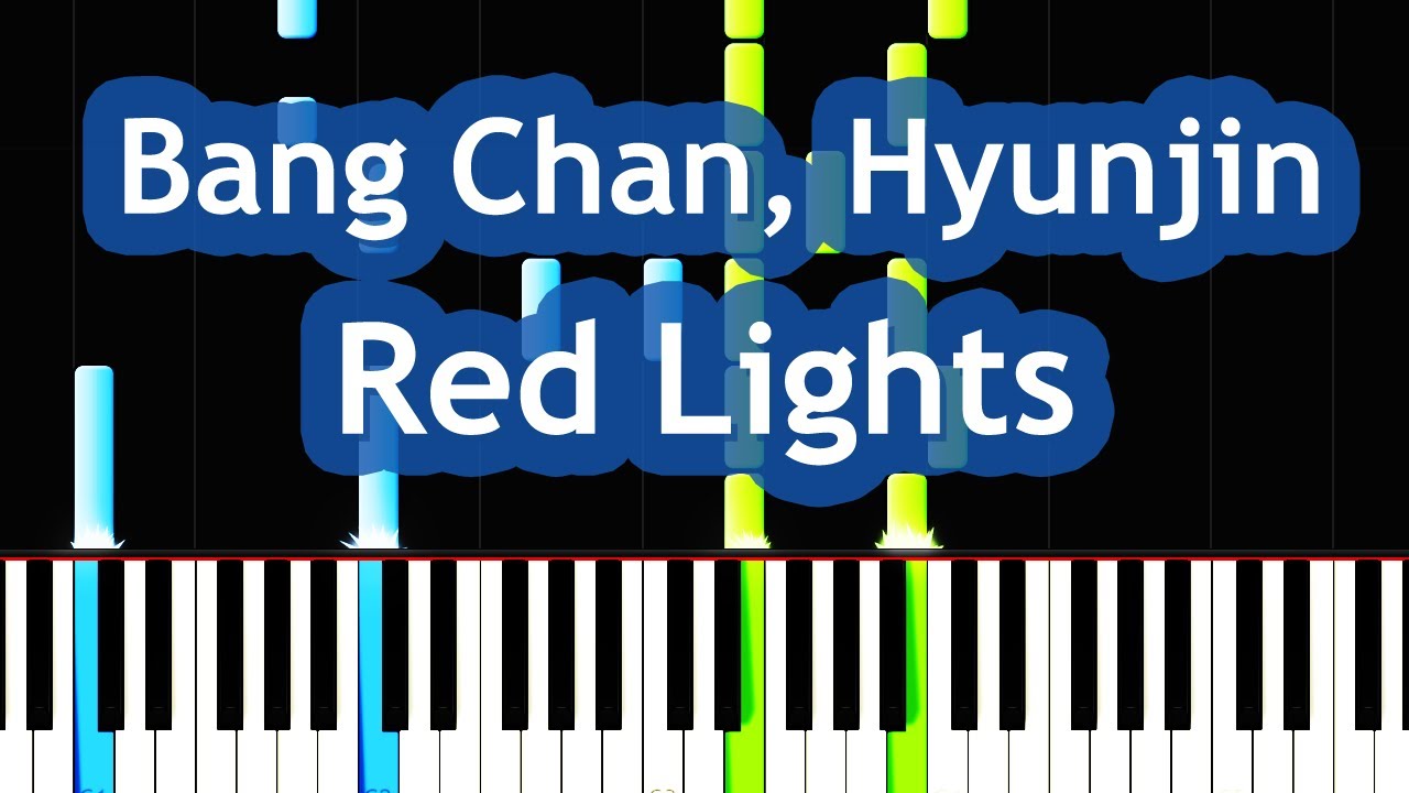 STRAY KIDS (Bang Chan, Hyunjin) - Red Lights Piano Tutorial