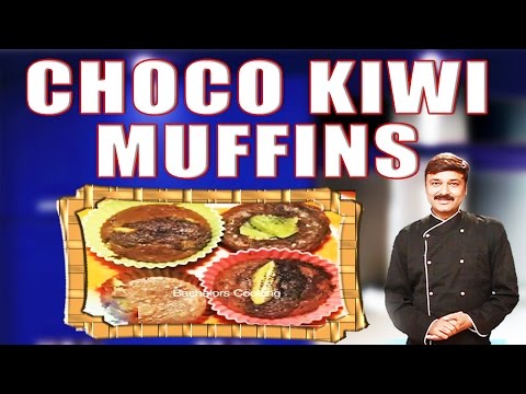 CHOCO KIWI MUFFINS II चोको कीवी मफिन्स II BY F3 BACHELORS COOKING II