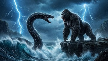 GIANT PYTHON INVADES SKULL ISLAND 🐍 | King Kong vs Giga Python | Skull Island Monster Movie