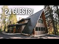 4 Story A-frame Cabin Airbnb Tour! | Nordic Haus 24 guest Utah Ski Lodge!