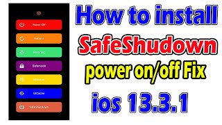 iOS 13.3.1 safeshutdown cydia tweak how to install ?