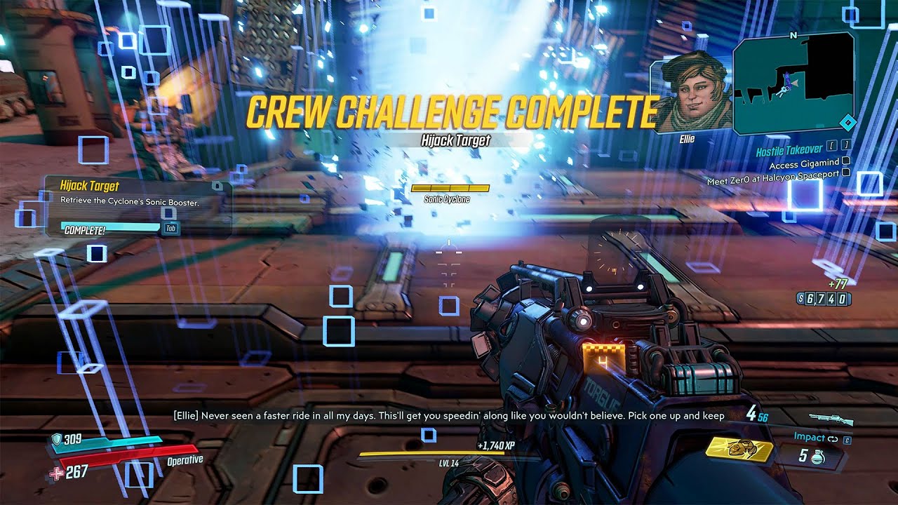 Borderlands 3 - Meridian Metroplex - Hijack Target Crew Challenge - Forcefield