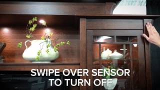 Touchless LED Light Switch Feature in DutchCrafters Furniture