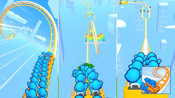 RUNNER COASTER 🎢🤪😜 All Levels Gameplay Walkthrough Android, iOS 🎢 BIG UPDATE