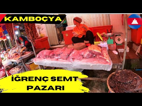 🇰🇭 KAMBOÇYA'DA PİSLİK YÖRESEL HALK PAZARI KAMBOÇYA SİEM REAP 《42》