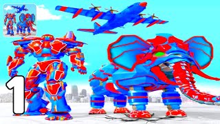 Flying Monster Truck Transform Elephant Robot Game - Career Part 1 (Android GamePlay Walkthrough) screenshot 3