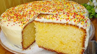 🔥O VERDADEIRO Bolo de Aniversário de Antigamente com aquela massa Amanteigada perfeita!