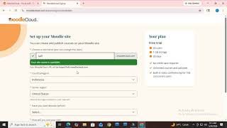 Tutorial membuat akun LMS menggunakan moodle cloud secara gratis