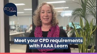Find all your CPD on FAAA Learn