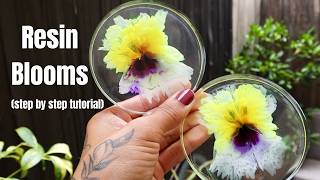 A NEW way to Make Resin Blooms (Gorgeous Resin Violet DIY) @t3sslark