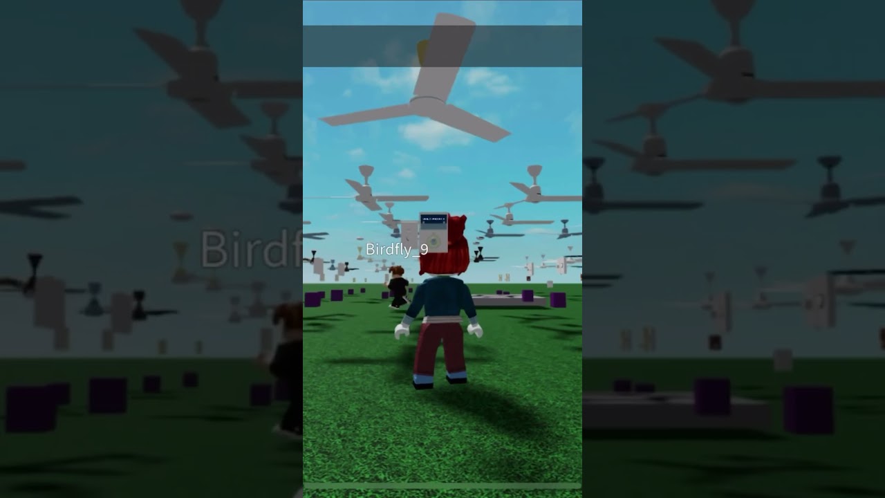 Ceiling fan in green screen