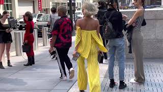 Model Roz Leaving Victor Glemaud Fashion Show