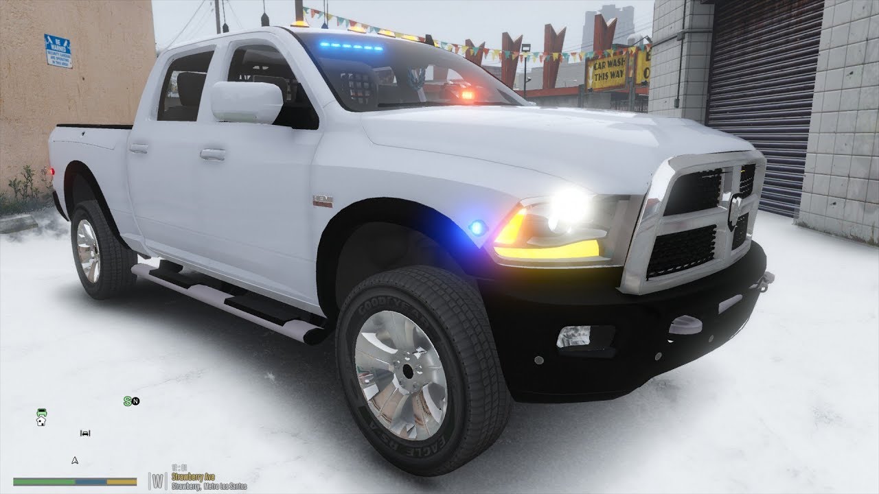 GTA 5 Live PD - Unmarked Ram 2500 - Snow Patrol (LSPDFR)