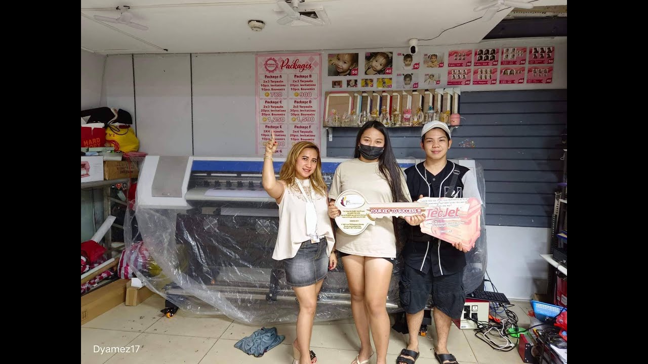 INSTALLATION OF PRINTING MACHINE DX5 6FT 168 Shopping Mall Divisoria