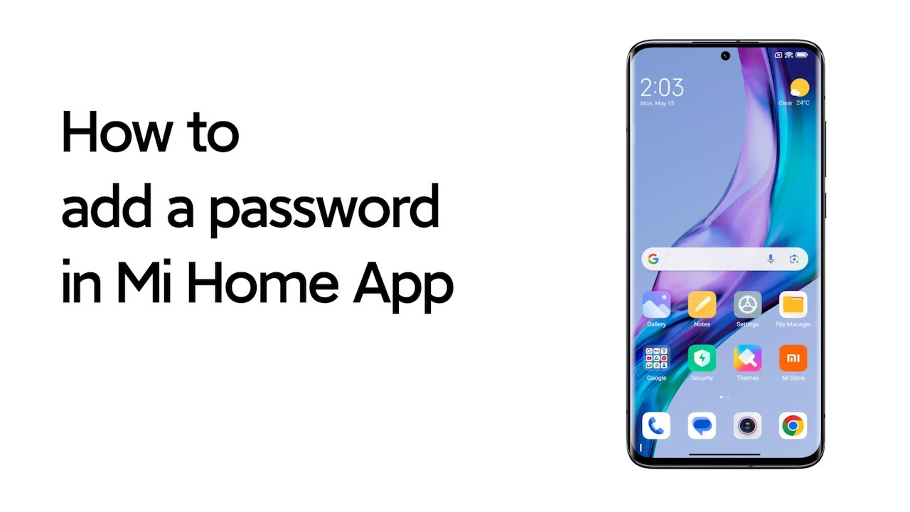 how-to-add-a-password-in-mi-home-app-youtube