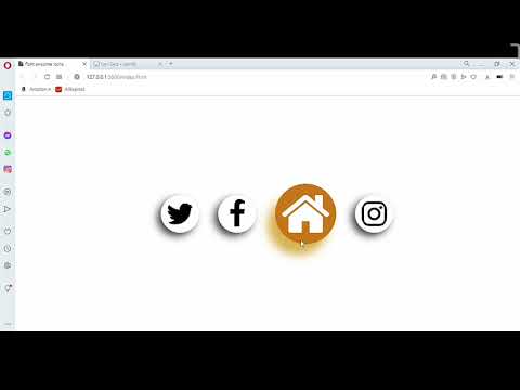 CSS Hover effect in social media icons.