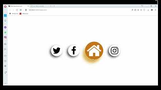 CSS Hover effect in social media icons.