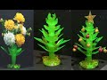 DIY/ (3 in 1 idea)Flower Vase/ Home Decor/Christmas Tree from recycled plastic soda bottles.