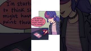 Marinette and Adrien in the other universe Comic dub #miraculous #ladybug #adrinette #fyp