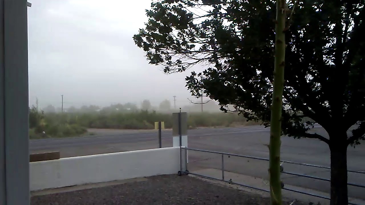 Sand dust storm in the desert in Deming New Mexico YouTube