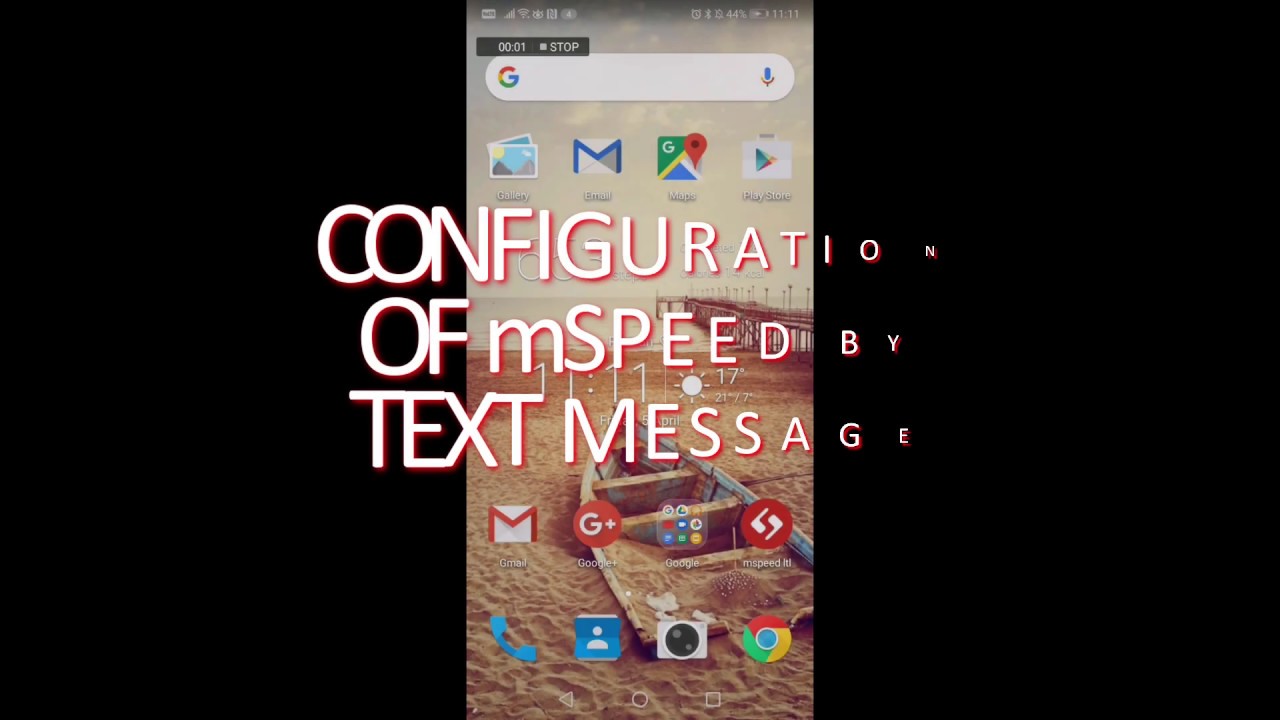 Configuration of mSPEED by text message - YouTube