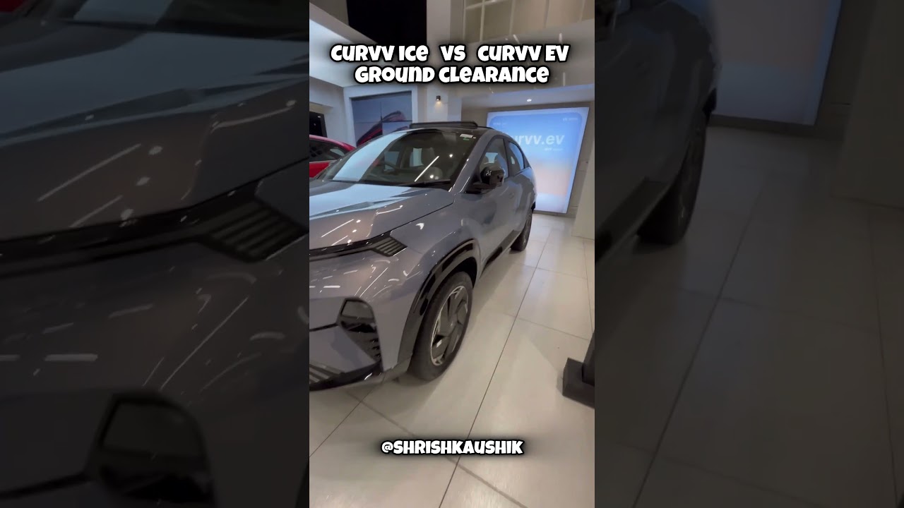 CURVV PETROL VS CURVV EV GROUND CLEARENCE💯 