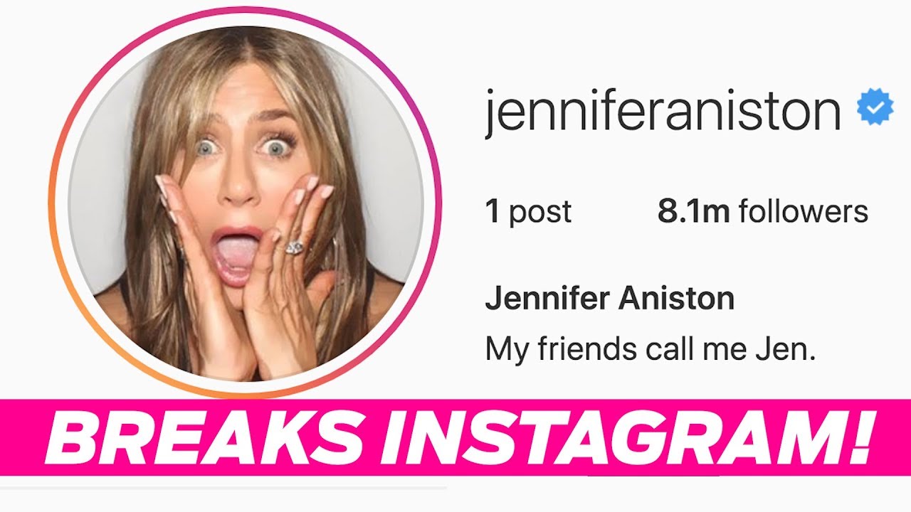 Jennifer Aniston's Instagram debut breaks the internet -- and a record -  Good Morning America