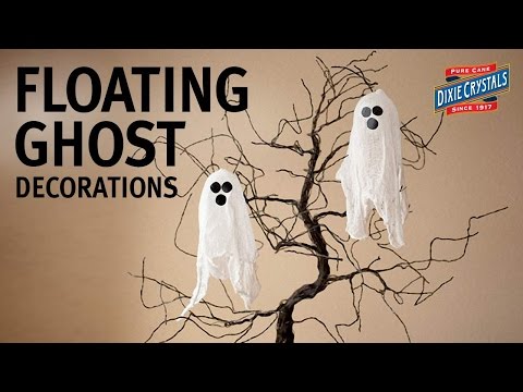 How to Make Floating Ghost Halloween Decorations